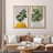 Mid Century Modern Boho Green Yellow Bright Plant Art Framed Canvas 2 Pieces Print  Wall Art Set-70115282-70115284