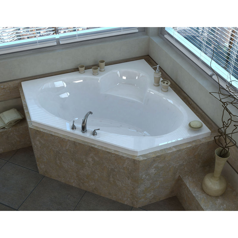 Curacao 61.13'' x 61.13'' Air Acrylic Bathtub