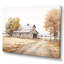 Paysage de grange, minimalisme, paysage - art mural de grange-95900925-95900926
