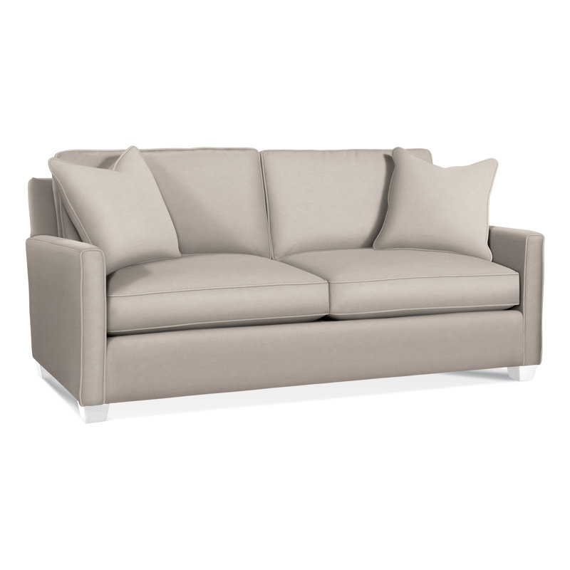 Nicklaus Upholstered 77'' Sofa, Air Dream Mattress, Frost White, Elite Dove Linen