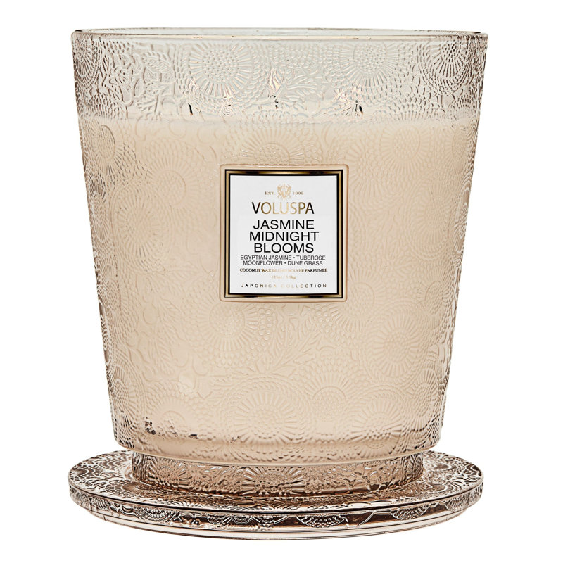 Jasmine Midnight Blooms 5 Wick Hearth Candle