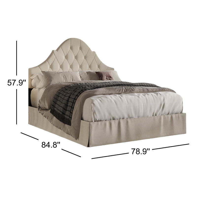 Aleid Upholstered Standard Storage Bed, Warm Gray, King
