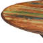 Altha Round Solid Wood Top Metal Base Dining Table-495625021