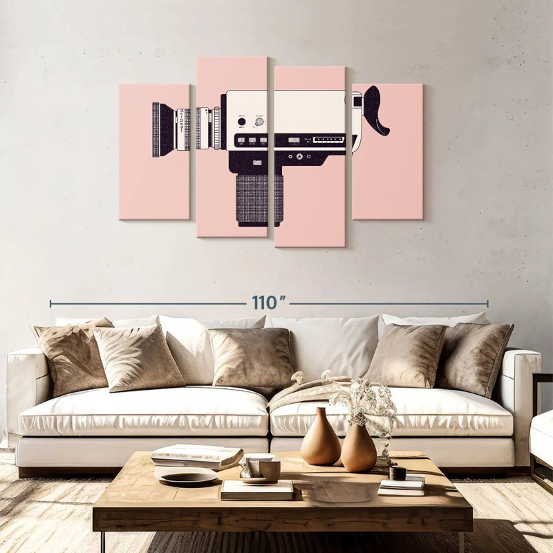 Senne Super 8 Camera, 48" H x 75" W