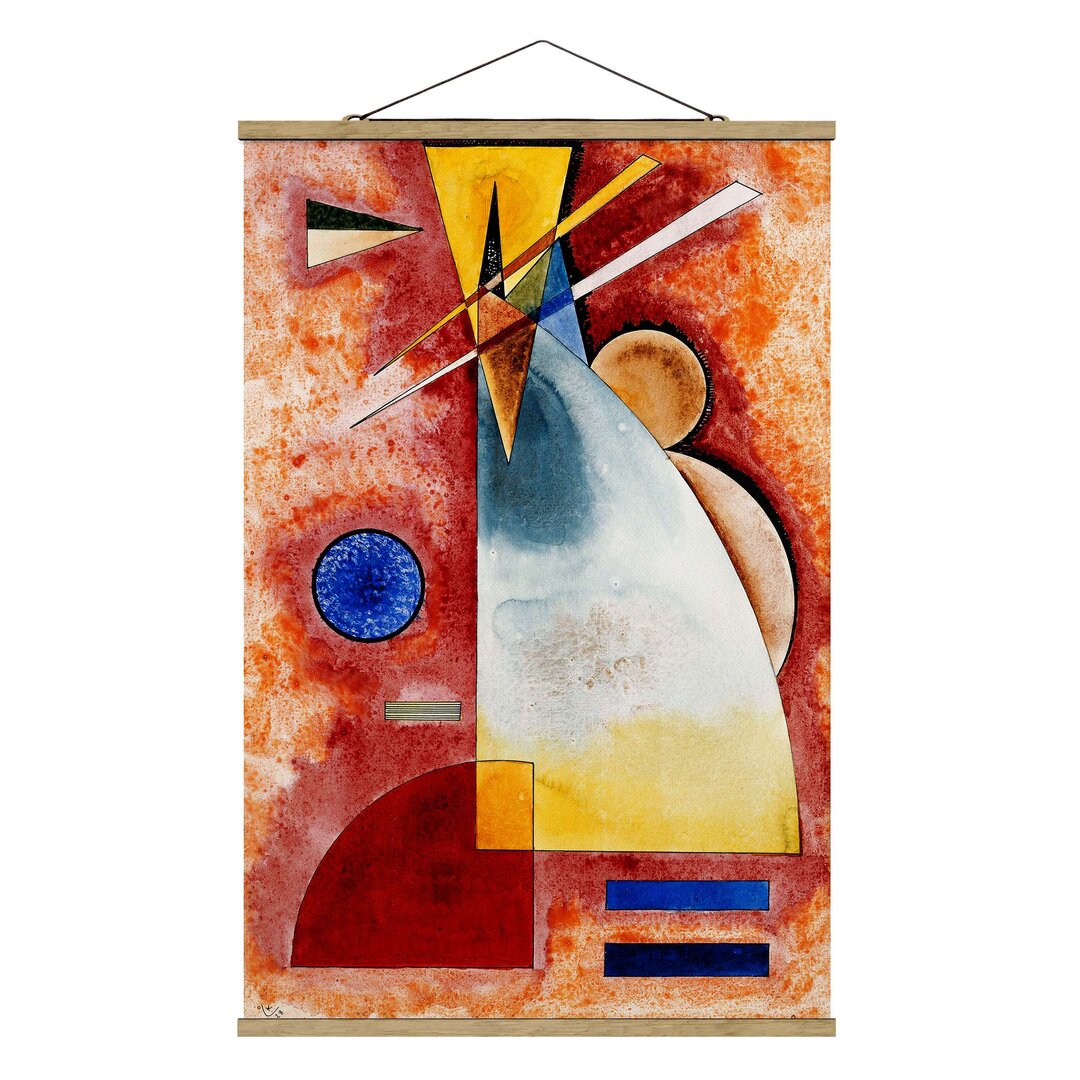 Stoffbild Mit Posterleisten - Wassily Kandinsky - Ineinander - Hochformat 3:2