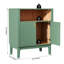 Commode d'appoint 2 portes Cortize Sage Green-1281122026