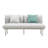 65.5'' Wide Aluminum Loveseat with Cushions-1234829282-1234829281
