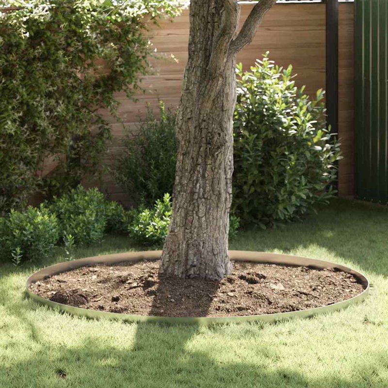10cm H x 450cm W Galvanised Steel Lawn Edging