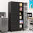 18 Door Black Metal Storage Locker Cabinet for Employees Garage Office Gym Bedroom-1278387284