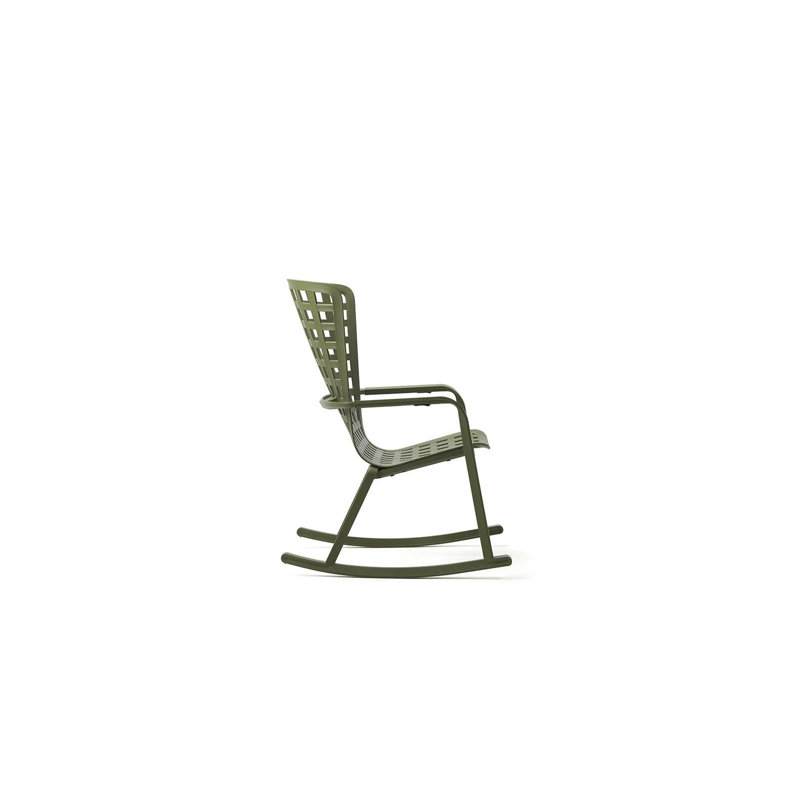 Folio Outdoor Rocker Chair, Beige, Green