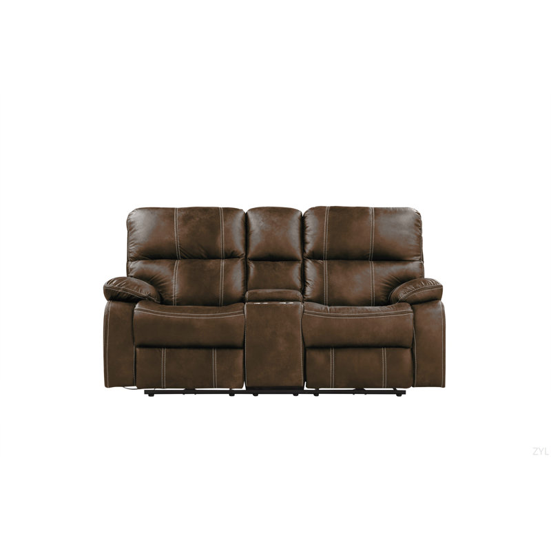 Causeuse inclinable brune