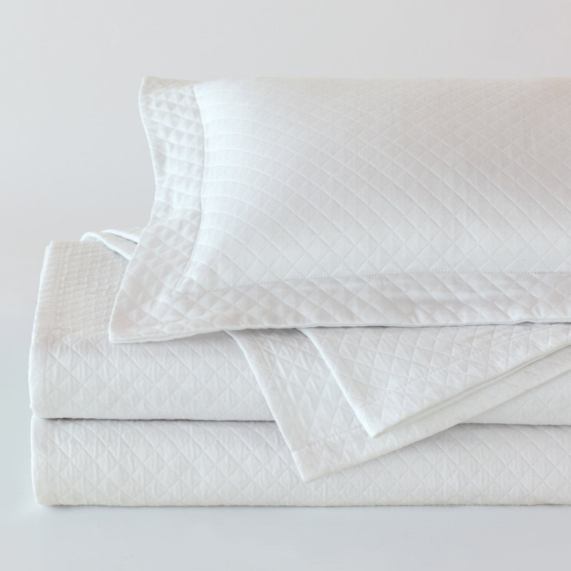 Matera Coverlet, White, Full Coverlet
