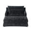 Canapé-lit en chenille, canapé Cama de 59,5 pouces, canapé-lit, canapé causeuse, canapé décontracté avec surface texturée et deux coussins, convient au salon-1139375117