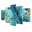 Ensemble de décorations murales en métal Turquoise