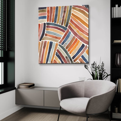  «Furrow 1» par Cheryl Warrick, art mural en verre acrylique, 36 po x 36 po