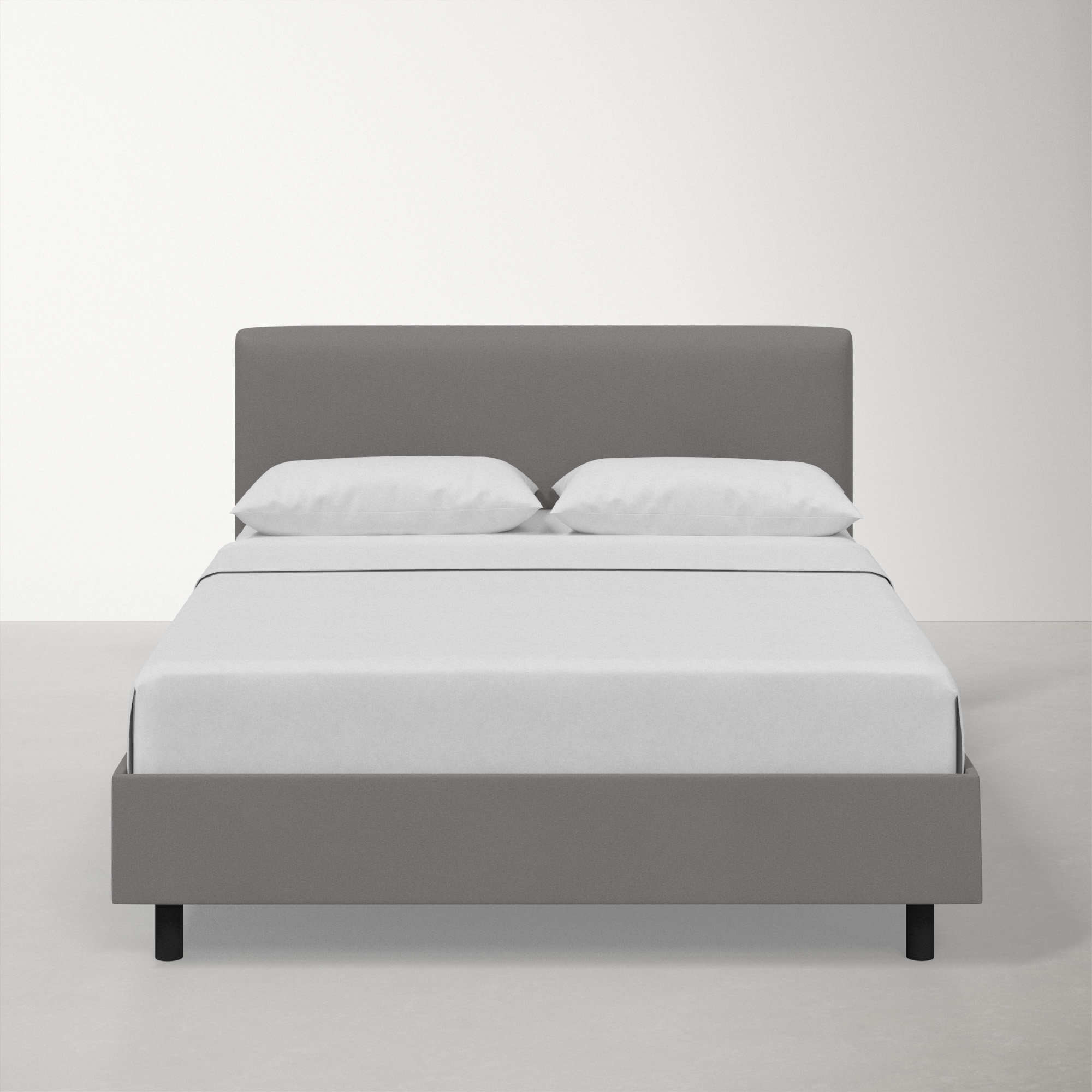 Eisley Upholstered Bed, Queen, Classic Otter Performance Velvet