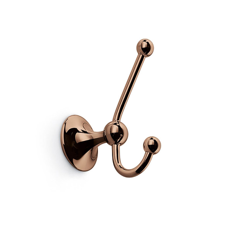 Venessia Single Robe Hook, Polished Bronze