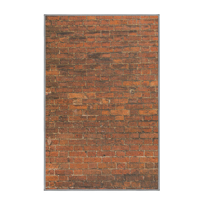 Tapis de style 77 orange style, Rectangle 2 pi x 4 pi