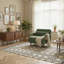 1 Seater Chenille Chaise End Sofa-446409452