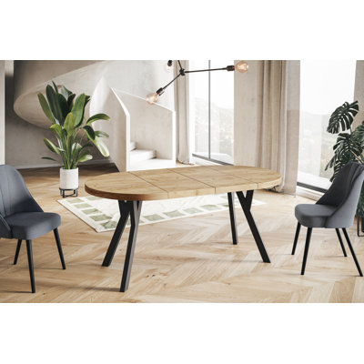 Round Solid Wood Base Dining Table