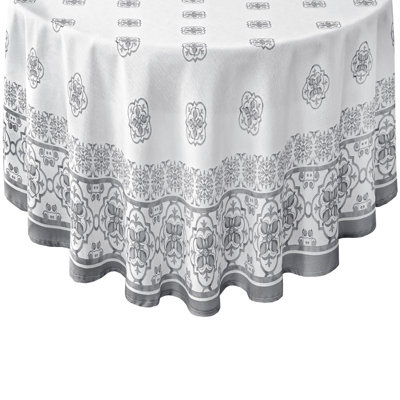 Guven Mediterranean Tile Double Border Tablecloth