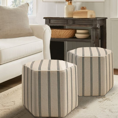 Repose-pieds hexagonal d'appoint Accent