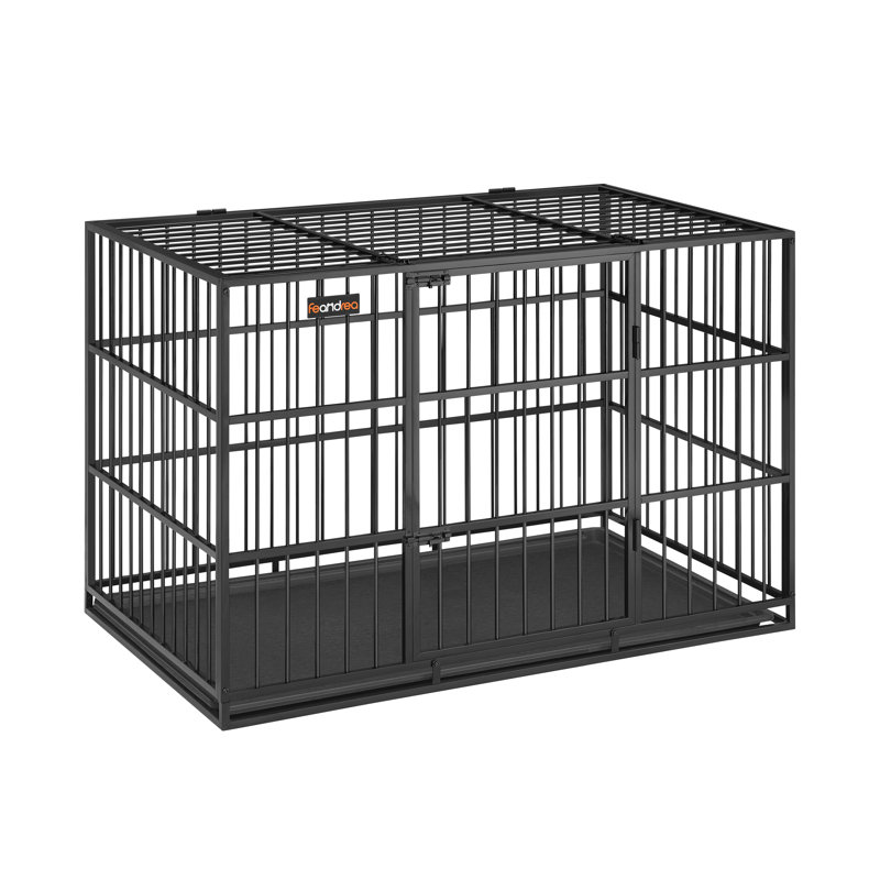 Metal Pet Crate with 1 Door, 80cm H x 75cm W x 122cm D