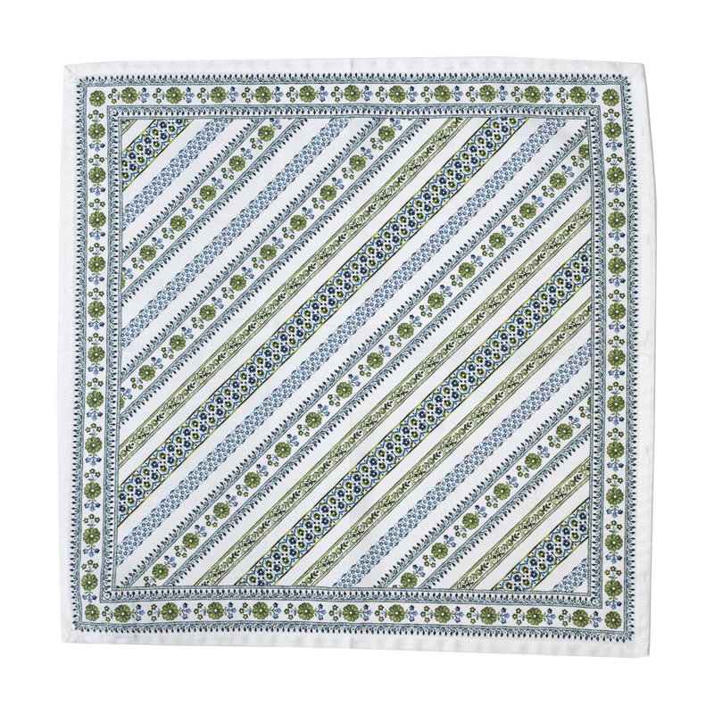 Seville Stripe Napkin, Green