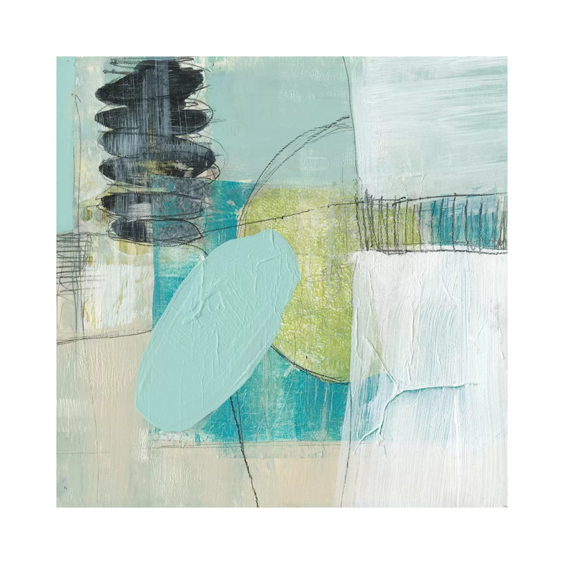 Seafoam Orbs II 1 Piece Wrapped Canvas Wall Art, 93.98cm H x 93.98cm W x 1.905cm D