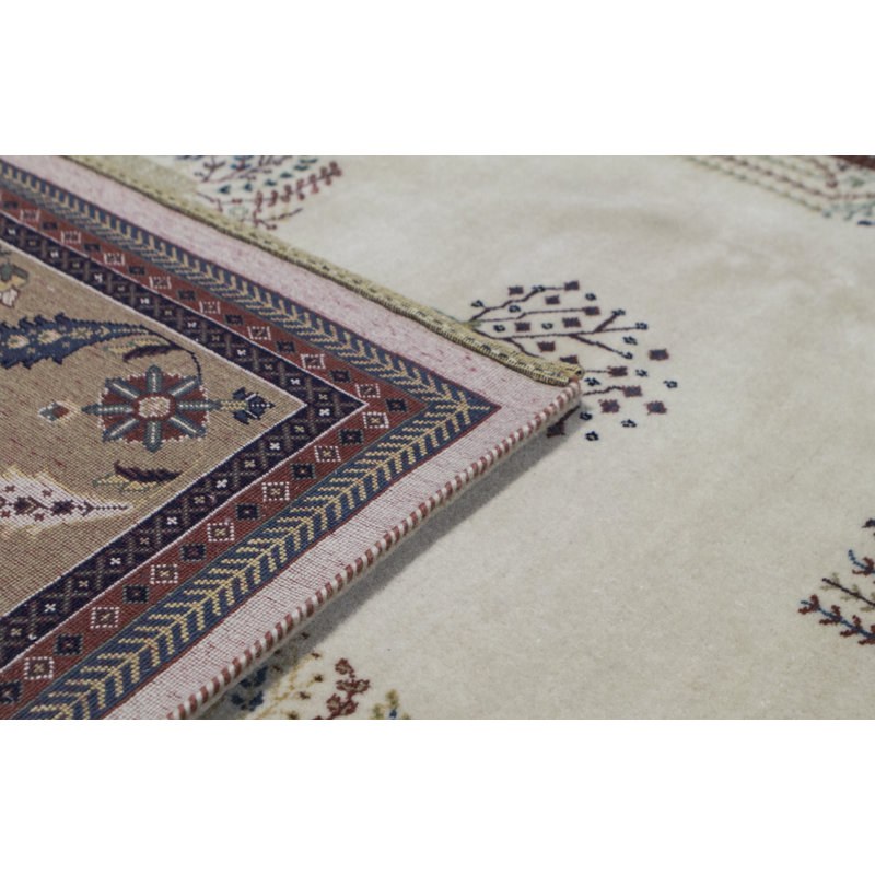 Hand-Knotted High-Quality Camel Area Rug