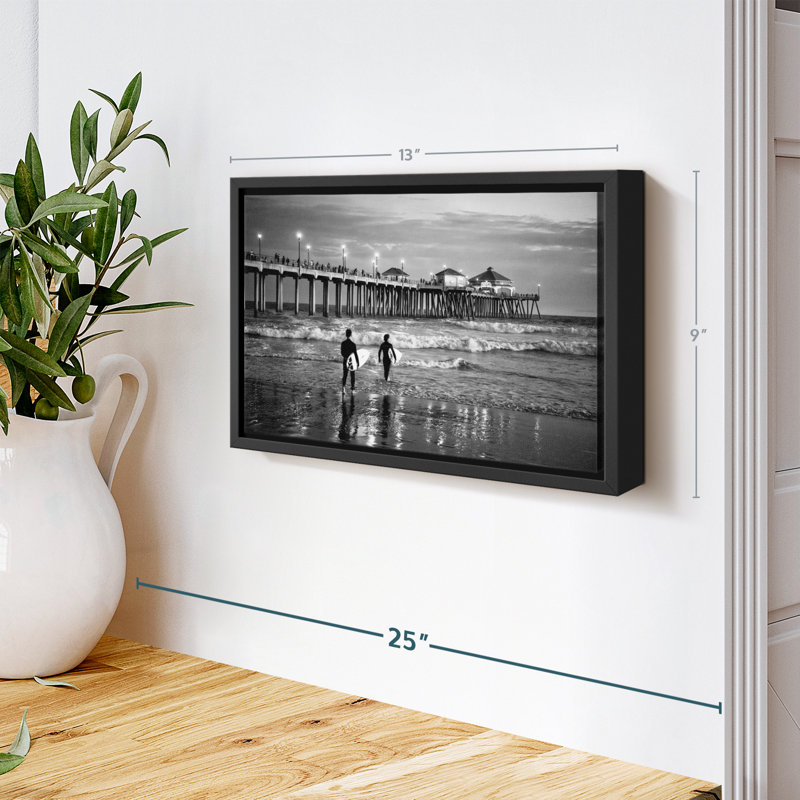 «Huntington Beach Surf City Wall Art», H 9 po x l 13 po