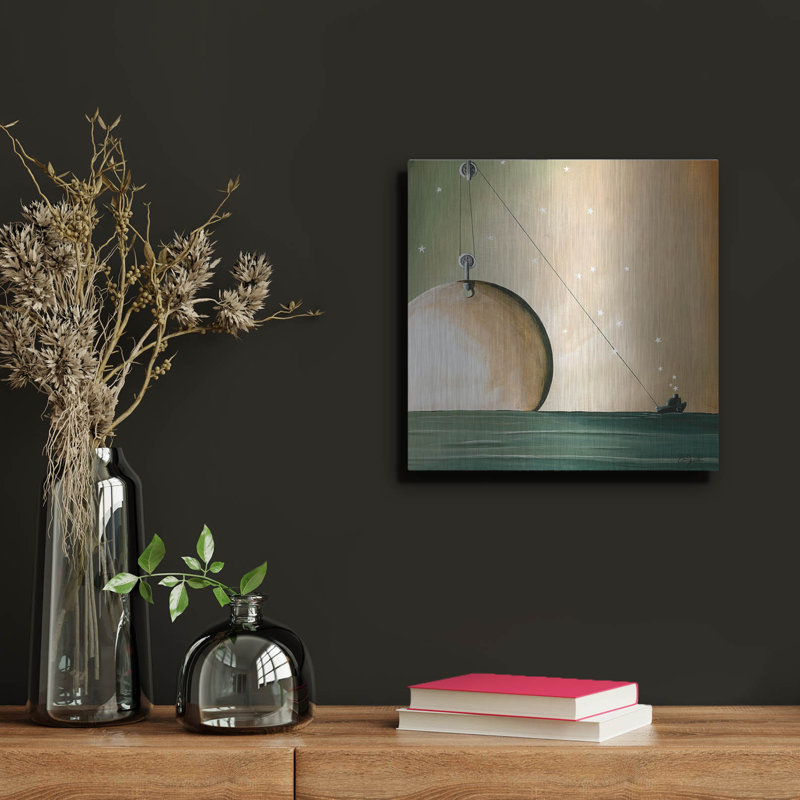 Wrought Studio 'A Solar System' by Cindy Thornton, Metal Wall Art, 12" H x 12" W