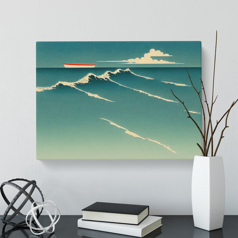Sailing Boat Art - Wrapped Canvas, 35cm H x 50cm W x 3cm D
