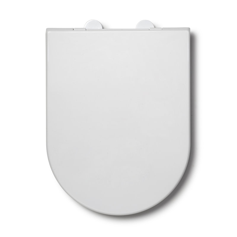 Croydex Ascona D-Shaped Soft Close Toilet Seat with Quick Release Hinges