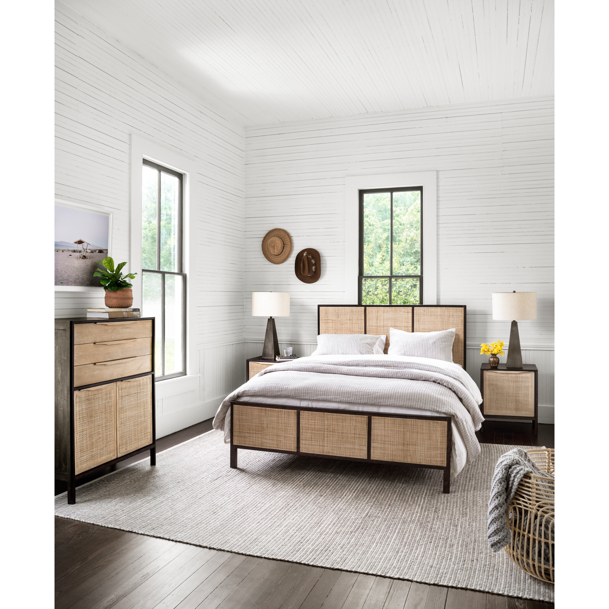 Nellie 3 - Drawer Dresser, Black/Natural