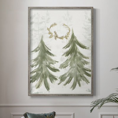 «Christmas Holiday Art», reproduction encadrée Ccclxx - bois massif