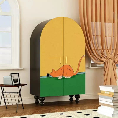 Modern Minimalist Double-Door Wardrobe