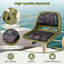 Siège de bateau de pêche pliable avec coussin en éponge haute densité et structure en PP vert