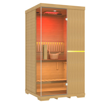 Saunas à vapeur traditionnels avec seau et louche