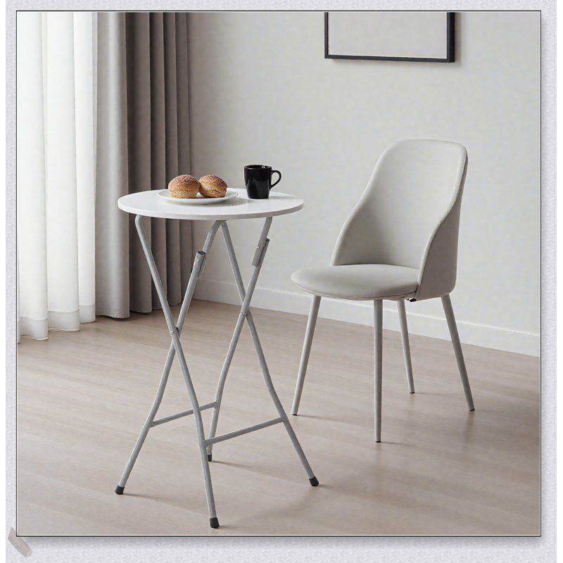 Ensemble de 2 tables de bar pliables avec pieds amovibles pour faciliter le rangement et le transport, parfait pour les petits espaces et les réceptions