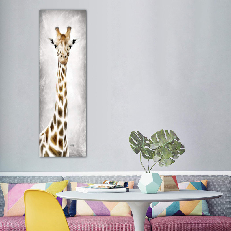 Geri The Giraffe by Marla Rae - Wrapped Canvas Print, 152.4 cm H x 50.8 cm W x 1.91 cm D
