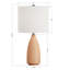 Lampe de table en céramique Arcola