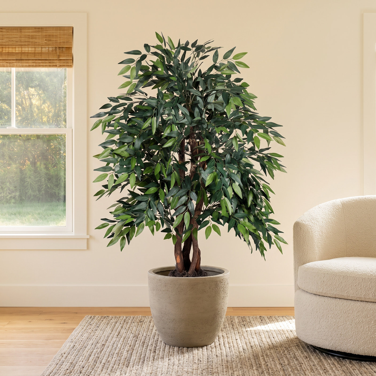 48'' Faux Tree in Pot Liner