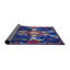 Tapis bleu/mauve/rouge à tisser électrique-77054115