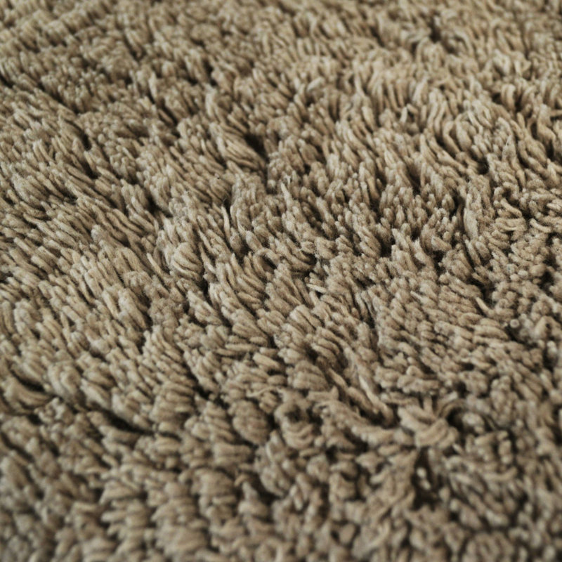 Curved Shower Bath Mat, Mocha
