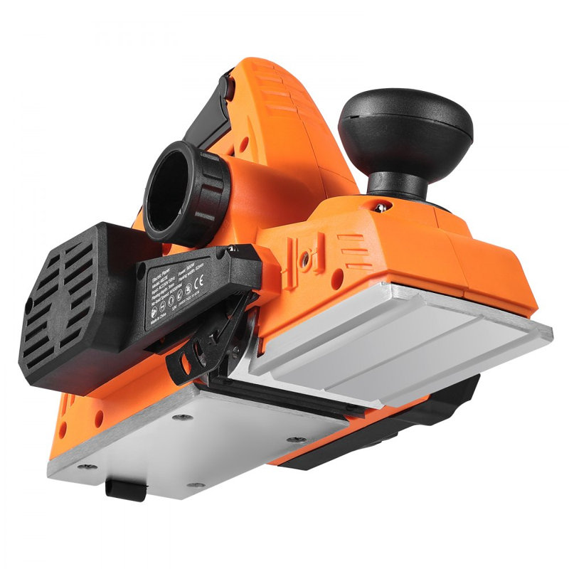 Electric Hand Planer, 3-1/4-Inch Cut Width, 7-Amp 14500 RPM Corded Power Handheld Planer for Wood, with Adjustable Cut Depth, 2 Blades, for Woodworking Wood Chamfer DIY Smooth Finish Carpentry