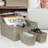 Stackable Wicker Woven Basket with Handles 9 Pack-878083416