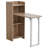 2 In 1 Storage Cabinet & Dining Table 4-Tier Shelf w/ Drop Leaf Tabletop Home