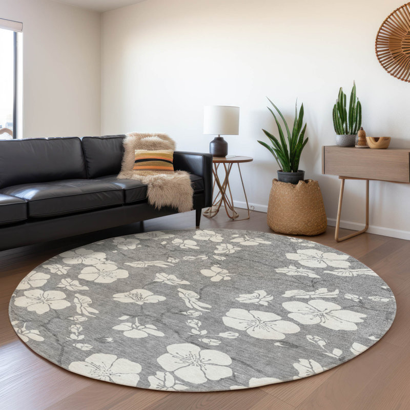 Tapis intérieur / extérieur gris Ensa , 3 pi x 5 pi