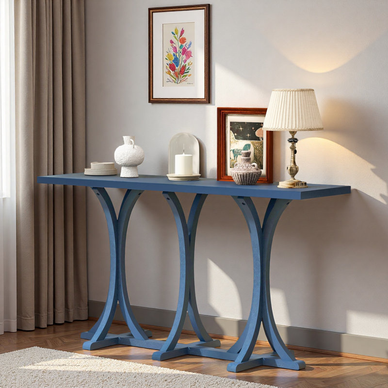 Console en bois 59,8 po, Marine